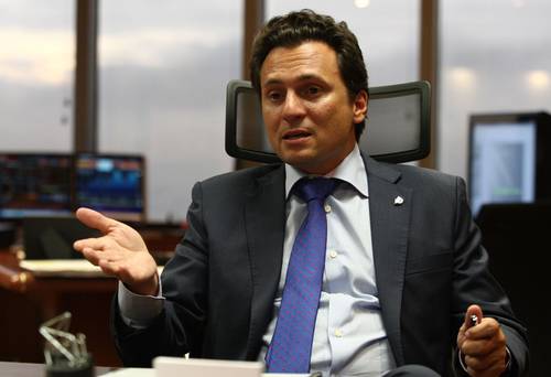 ▲ Emilio Lozoya Austin, el 9 de septiembre de 2013, cuando dirigía Pemex.