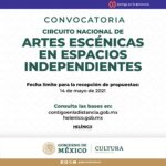 Postal Convocatoria Circuito Nacional de Artes Escénicas en Espacios Ind...