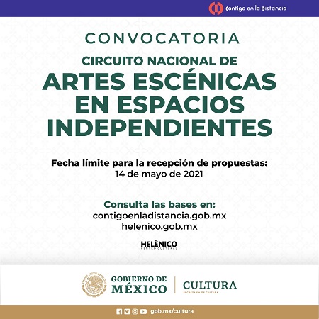 Postal Convocatoria Circuito Nacional de Artes Escénicas en Espacios Ind...