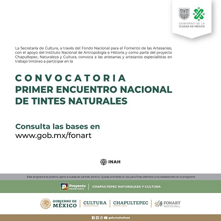 ecard Convocatoria Primer Encuentro de Tintes Naturales
