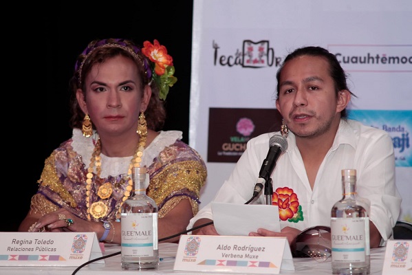 conferencia de prensa Foto. Guelaguetza Muxe