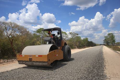 s Trabajos del megaproyecto del Tren Maya, en el sureste mexicano.