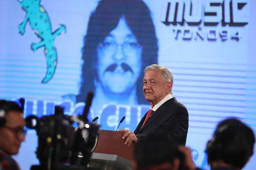 t El presidente Andrés Manuel López durante la conferencia mañanera de ayer.