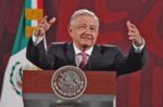 ▲ López Obrador, ayer en su conferencia en Palacio Nacional.