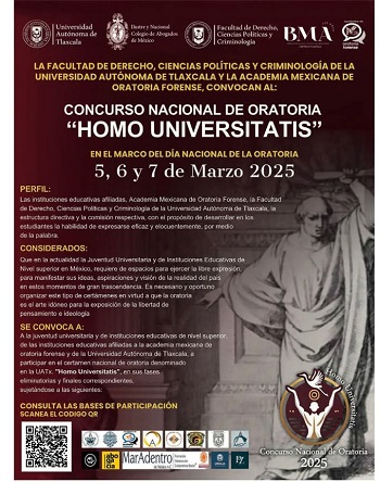 23 Convoca la UATx al concurso nacional de oratoria “Homo Universitatis”